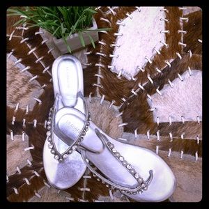 LE CHATEAU-Jewel, Silver Sandals
